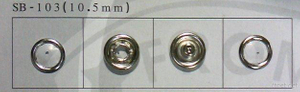 Prong Snap Button, Pearl Button sb-103