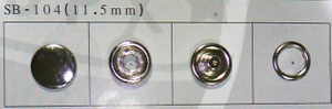 Prong Snap Button, Pearl Button sb-104
