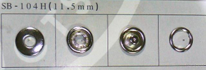 Prong Snap Button, Pearl Button sb-104h