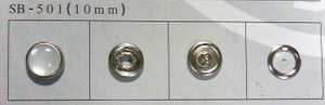 Prong Snap Button, Pearl Button sb-501